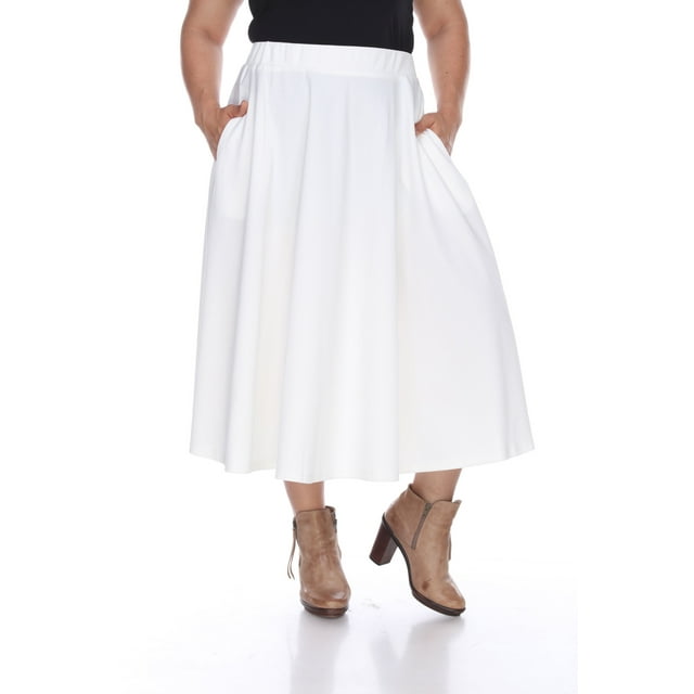 White Mark Jupe Midi Évasée Tasmin pour Femmes