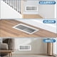 thumbnail image 5 of Rejillas de Ventilación de Piso, Paquete de 4, Cubiertas de Ventilación Ajustables para Piso de Casa, Rejillas Transitables, 4 X 10 Pulgadas., 5 of 5