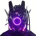 thumbnail image 1 of Fiudx Máscara Led Punk, Diseño de Correa Ajustable, Material Artesanal Único, Ajuste Cómodo, Visión Nítida, Accesorio de Cosplay de Edición Limitada, Ideal para Festivales, Unisex, Incluye 1 Máscara., 1 of 2