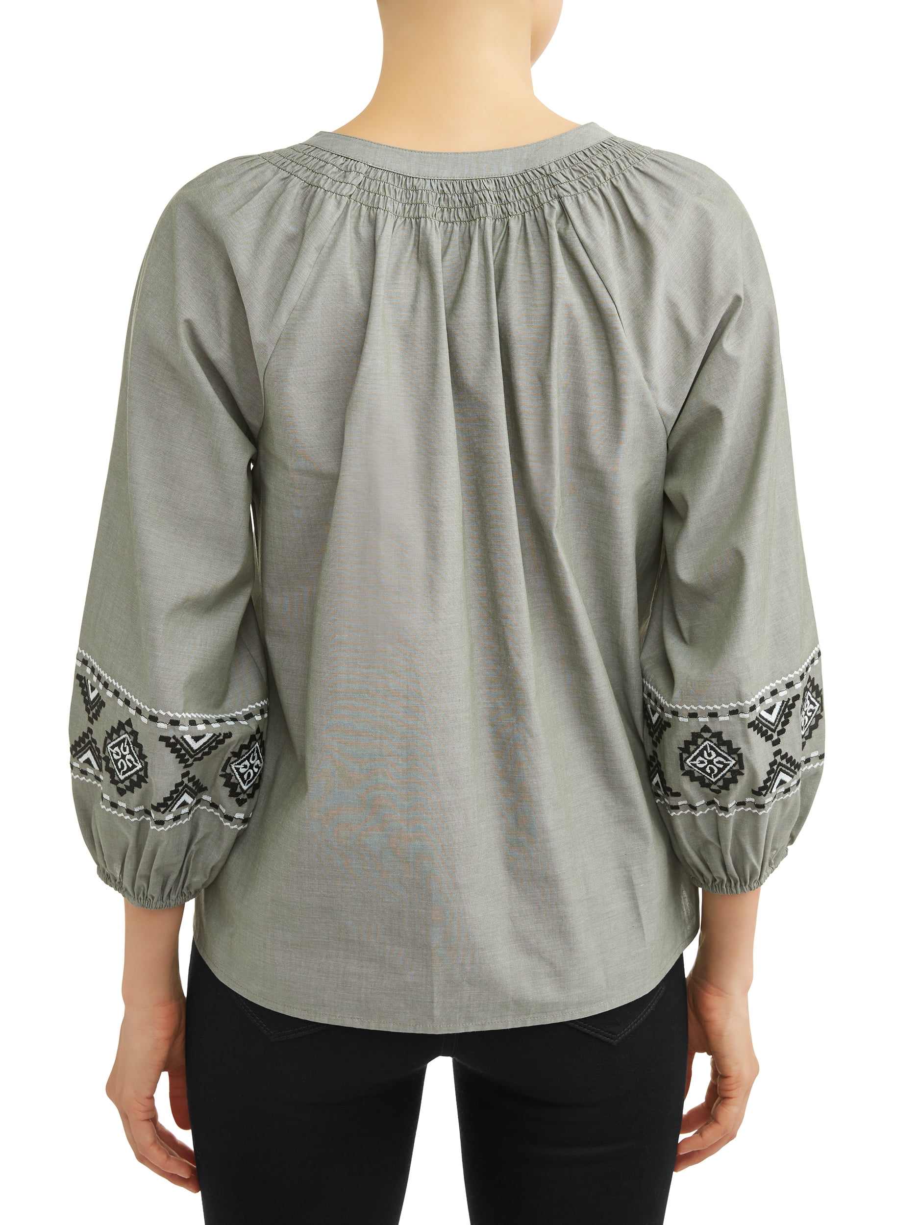 smock neck top