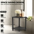thumbnail image 3 of HDPS Shower Stool with Storage Shelf- Non-Slip Bath Bench, Bathroom Safety Seat, 330lbs Capacity, Lightweight Portable Shower Chair for Storage Shelf for Shaving Legs Plastic Spa Bath Step footrest, 3 of 8