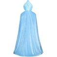 thumbnail image 2 of KAWELL Princess Full Length Girls Cloaks Blue Halloween Costume Capes for Child 3-12 Years, 2 of 6