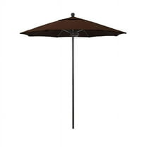California Umbrella Venture 7.5' Bronze Market Umbrella in Bay Brown