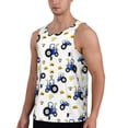 thumbnail image 2 of Cauagu Tractor And Vehicle Print Men's Sleeveless Muscle Shirts,Tank Tops Quick Dry Workout Tank Top Gym Muscle Tee Fitness Bodybuilding T Shirt for Men-Medium, 2 of 7