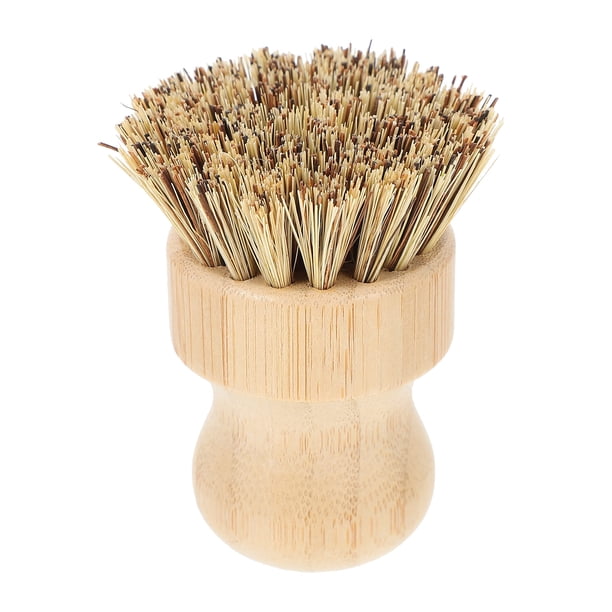 GOOHOCHY Cepillo de bambú para ollas, cepillo multifunción para verduras, fregador de verduras para el hogar, suministros para el hogar