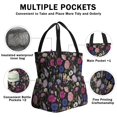thumbnail image 3 of Pioneer Flower Floral Print Pattern Drawstring Lunch Bag Women - Drawstring Lunch Bag Insulated for Work Office - Stain-Resistant Large Lunchbags for Women with Multi-Pockets, 3 of 6