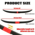 thumbnail image 4 of Universal Rear Trunk Spoiler Lip Wing Adjustable 45"-50" (Duckbill Lip) ABS Rear Lid Spoiler, Black & Red, 4 of 8