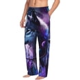 thumbnail image 6 of Sikiie Feathered Wolf Mens Pajama Pants Sleep & Lounge Pants, PJ Bottoms With elastic waistb and Pockets XX-Large, 6 of 6