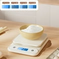 thumbnail image 4 of Digital Kitchen Scale 11lb High Precision | LCD Display Food Weighing | Type-C Rechargeable | Multiple Units g oz kg lb | Slim White Design | Ideal for Baking, Cooking, Portion Control, 4 of 6