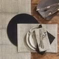 thumbnail image 5 of Split P Beige Block Print Napkin Set of 4, 5 of 6