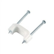 GE 25pk Plastic Staples, White