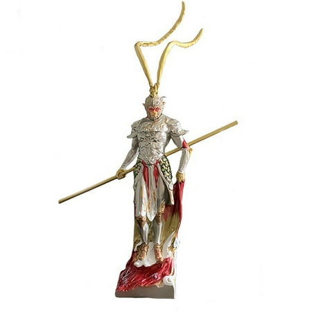 

Flash Sale!Nayueo Desktop Ornament Desktop Dress Up Da Sheng Chinese Ornaments Buddha Sun Game Black Golden Hoop Stick Car Resin Peripheral