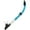Black Silicone/ Teal, variant on IST Semi Dry Snorkel with Flexible Tube, Splash Guard & Hypoallergenic Mouthpiece for Snorkeling & Scuba Diving (Teal with Clear Silicone)