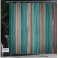 thumbnail image 3 of Ambesonne Rustic Shower Curtain, Vertical Cottagecore Artwork, 69"Wx84"L, Cocoa Teal, 3 of 4