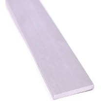M-D 61051 Flat Bar, 1 in W, 72 in L, 1/8 in Thick, Aluminum, Mill, 6063 Grade