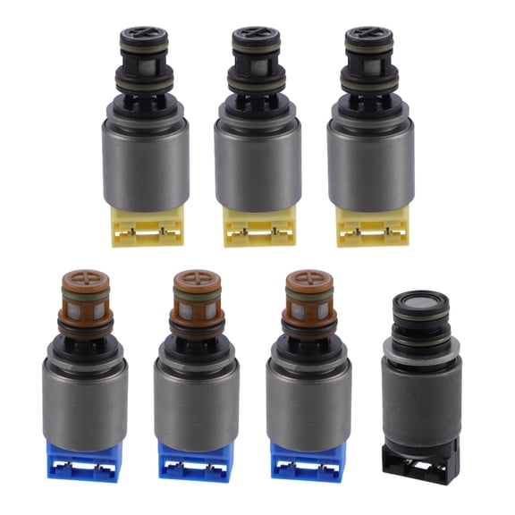 Unique Bargains 1 Set Engine Shift Control Gearbox Solenoid Valve Kit for 6HP19 6HP26 6HP32 Titanium Tone