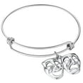 thumbnail image 2 of Fiudx Pulsera, Elegante Brazalete Actor, Pulsera Resistiva de Acero Inoxidable, Dire Eslabón de Diámetro Ajustable, Accesorio de Moda para Ambos, Ideal para Regalar., 2 of 6