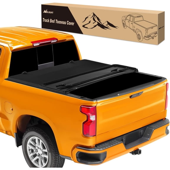 Nilight Soft Tri-fold Truck Bed Tonneau Cover Compatible with Chevy Colorado/GMC Canyon 2015 2016 2017 2018 2019 2020 2021 2022 2023 2024 2025-5.2ft