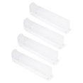 thumbnail image 1 of IFANLANDOR 4pcs Supermarket Shelves Transparent PVC Increase for Stores, 1 of 8