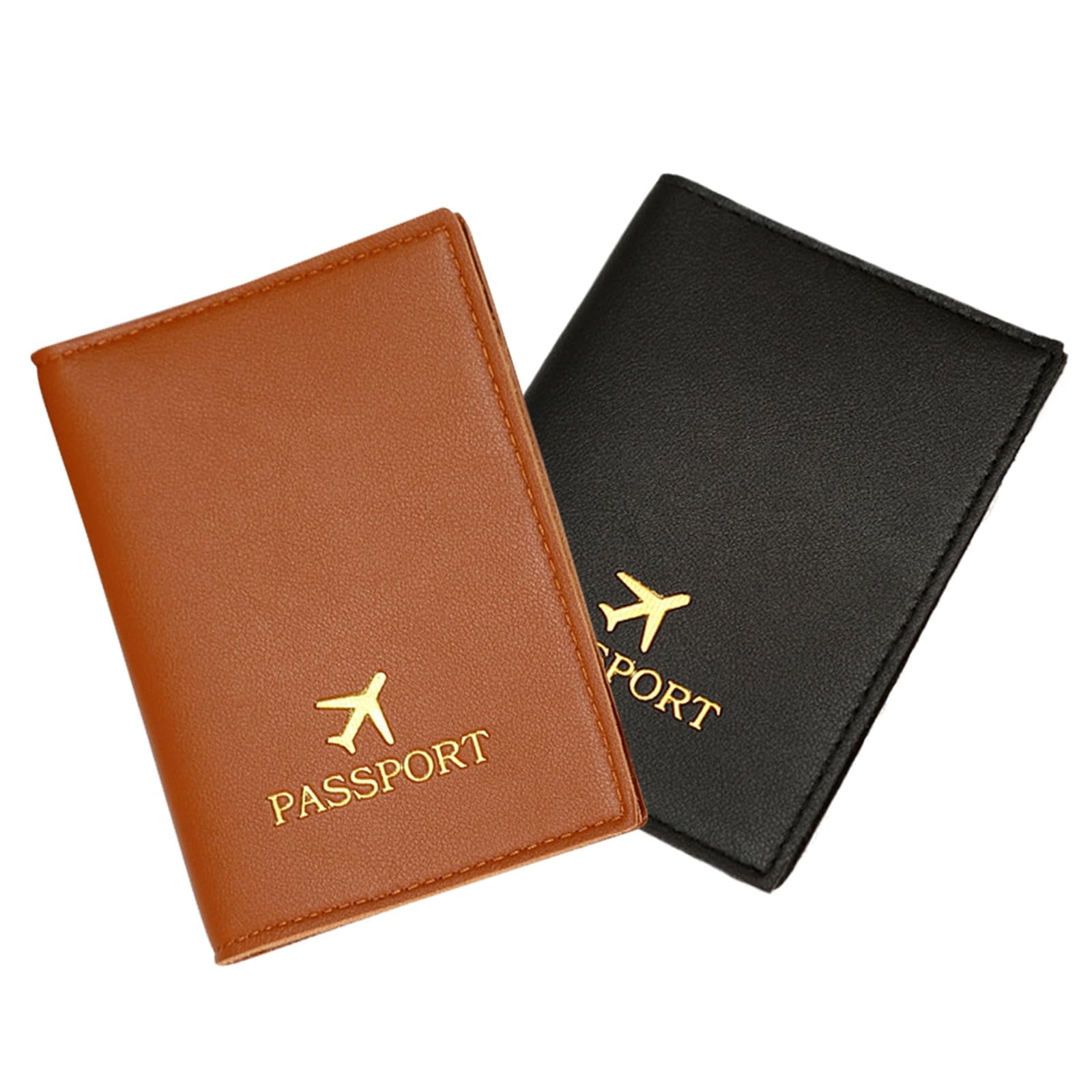 GASTROPOD 2026 New 2 Pack Passport Holder,Rfid Passport Holder,Premium Pu Leather Passport Case with Rfid Protection for Women and Men for Travel,Business,Vacation