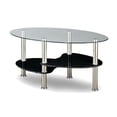 thumbnail image 1 of Clear Glass Top With Black Shelf Coffee Table, 1 of 1