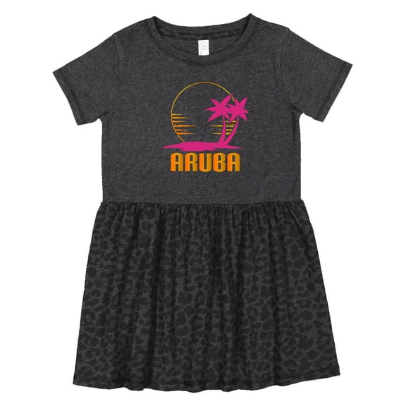 Inktastic Aruba Apparel for Cruise Girls Toddler Dress