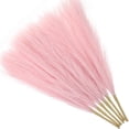 thumbnail image 4 of Shisuyan Bohemian Style Pink Polyester Artificial Pampas Grass 6Pcs 17.7X5.9X0.2In, 4 of 8