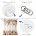 thumbnail image 3 of Eucalyptus Leaves Shower Curtain Set - Extra Long 72" x 96" Washable Bathtub Curtain with 12 Hooks, Farmhouse Idyllic Flowers Floral Leaaf Waterproof Fabric Stall Shower Curtains for Bathroom Décor, 3 of 6