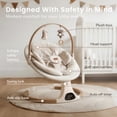 thumbnail image 5 of Babyomi Baby Swing with Auto Rocking, Adjustable Recline & Speed, Remote Control, Timer, Bluetooth Music, Toy Bar & Secure 5-Point Harness for Infants., 5 of 8