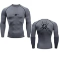 thumbnail image 3 of Camisetas de compresión para hombre, camisetas deportivas de secado rápido de Anime, camisetas deportivas para gimnasio, camisetas interiores deportivas de fitness, camisetas elásticas, camisetas de v, 3 of 5