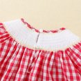 thumbnail image 4 of Vestido de verano para niñas pequeñas, manga corta, bordado de dibujos animados navideños, ropa de rejilla para niñas pequeñas, 4 of 5