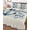 Blue, variant on Quilt King Size Bedding Set, Coastal Nautical Reversible Summer Quilt 3 Pieces, Summer Watercolor Anchor Blue Beige Lightweight Bedspreads Coverlets with 2 Pillow Shams for All Seasons