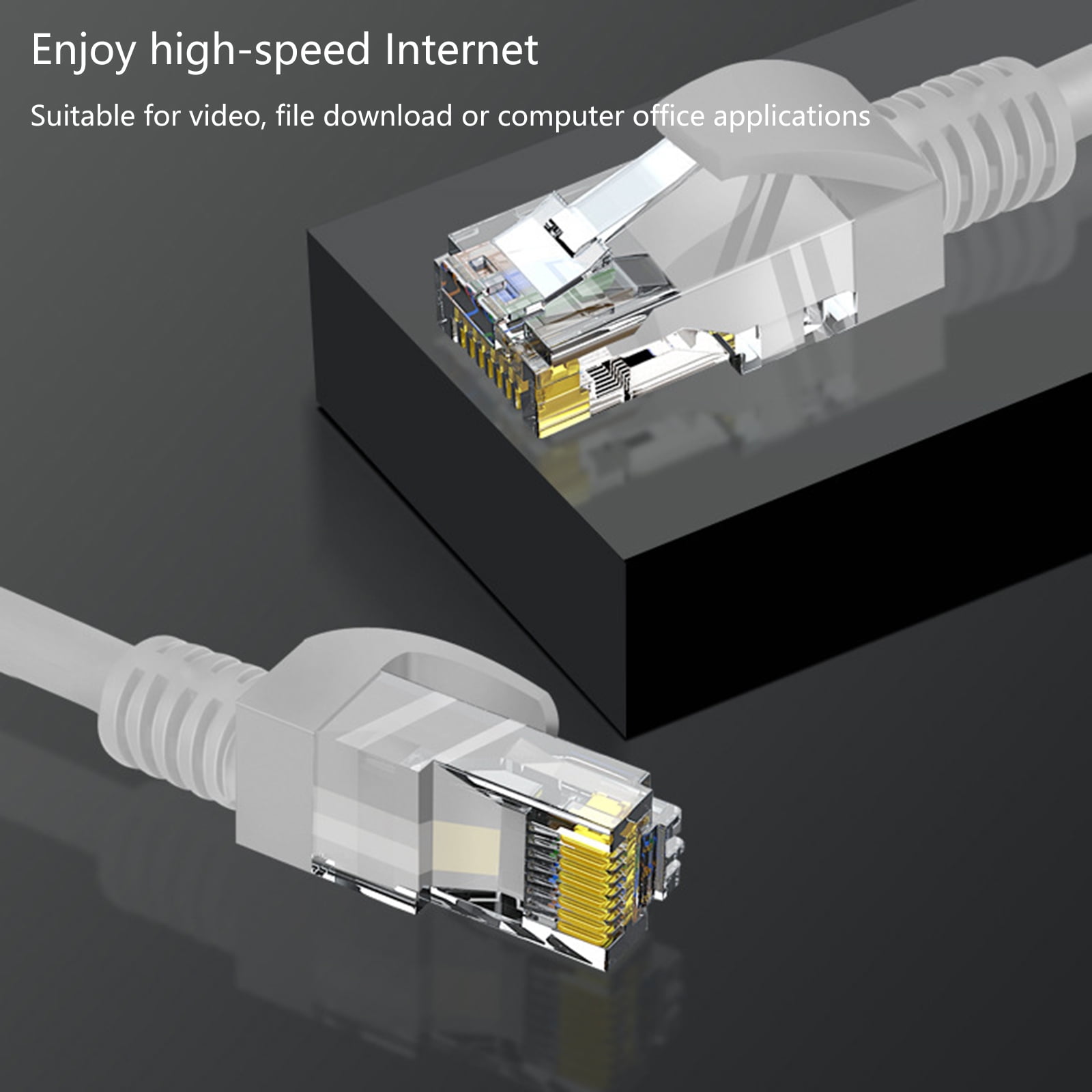 Reliability RJ45 Networking Cable Cat6 Ethernet Patches Cable for Gaming and Office Equipment Connection 1000Mbps Speed