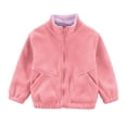 thumbnail image 4 of Kids Full Zip Fleece Jacket with Stand Collar and Elastic Cuffs for Boys and Girls Suitable for Daily Wear School Outdoor Activities, 4 of 5