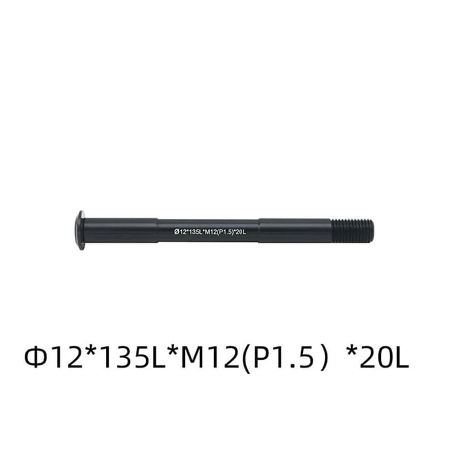 Bike Bicycle Replacement Front/Rear Thru Axle 12/15mm 122-181L P1.5/P1.75 Φ12X135Lxm12 (P1.5)X20L