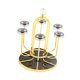 thumbnail image 4 of Soporte para secar tazas, soporte para tazas de café, escurridor antideslizante para vasos, cafeterías, tiendas, oficinas, vasos para beber. Oro, 4 of 9
