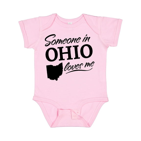 Inktastic Someone in Ohio Loves Me Boys or Girls Baby Bodysuit