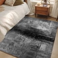 thumbnail image 4 of Gray Runner Rug 2.7x5 FT, Non Slip Entryway Carpet, Retro Oil Painting Modern Abstract Art Aesthetics Washable Soft Floor Carpet Entrance Mat Non-Shedding Throw Rug for Hallway Laundry Room Bedside, 4 of 9