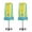 Blue, Yellow, Green, variant on Aspen Creative 40084-5, 2-Pack Set - One-Light Candlestick Table Lamp, Contemporary Design in Satin Nickel, 14 1/4" High