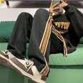 thumbnail image 3 of Pantalones deportivos para hombre, artículos nuevos, informales, deportivos, holgados, de pierna ancha, a la moda, para entrenamiento en pista, pantalones deportivos de verano Y2k para hombre, 3 of 4