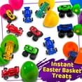 thumbnail image 6 of Stargo 24 Pk 3.2" Large Colorful Prefilled Easter Eggs with toys - Racing Cars mini Vehicles pull-back cars, Bright Plastic Easter Eggs Filled Basket Fillers Egg Hunts Party Favors, Boys Goodie Bags, 6 of 6