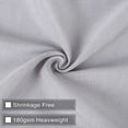 thumbnail image 4 of Farmhouse Linen Blend Shower Curtains Rustic Country Button Color Block Fabric Water Resistant Shower Curtain for Bathroom Washable, 72W x 72L, Grey/White, 4 of 7