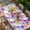 MediumPurple, variant on Colorful Flowers Table Cloths for 4 Foot Rectangle Tables, Spring Botanical Watercolor Floral Patio Waterproof Elastic Fitted Tablecloths, Washable Rectangular Table Cover for Camping