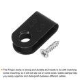 thumbnail image 4 of U-Type Cable Clip Wire Clamp, 3.3mm 0.13 Inch Nylon Clips Black 200Pcs, 4 of 5