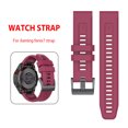 thumbnail image 3 of Correa de muñeca de silicona para correa de reloj Garmin Fenix ​​7 de 22 mm (rojo vino), 3 of 9