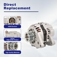 thumbnail image 2 of TOPAZ 12V 100A Alternator For Mitsubishi Montero 01-03 Montero Sport 04 7Groove Pulley A3TB2891, 2 of 7