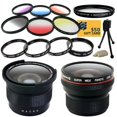 thumbnail image 1 of Professional .20x Super Wide Angle HD Lens + .35x Macro Fisheye Adapter Lens + UV Filter + Close Up Macro Filter Set + 6 Piece Graduated Effects Filters Accessories Kit for Canon EF-S 18-55mm 55-250mm, 1 of 6