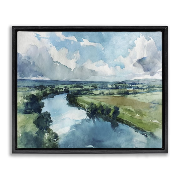 Stupell Industries Traditional In The Wild Flow Black Floating Frame Canvas Art, 21 x 17, by Svetlana Aleynikova