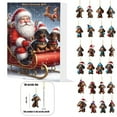 thumbnail image 7 of 2024 Christmas Advent Calendar 24 Days Festive Countdown Set With Collectible Dog Figures, 7 of 7