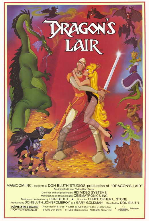 Dragon's Lair Movie POSTER 27" x 40" Style A - Walmart.com ...